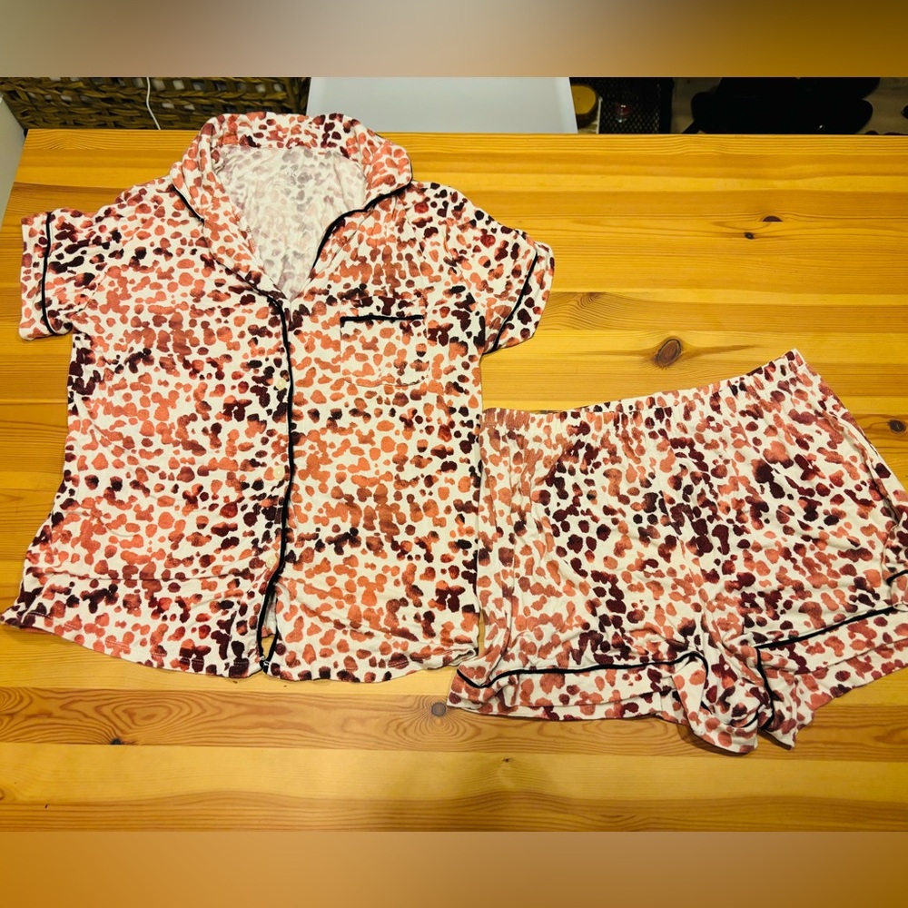Leopard Print Pajama Set